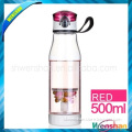 BPA free custom double wallplastic tea bottle with infuser filter